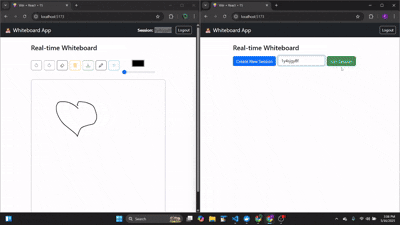 Collaborative Real-Time Whiteboard Application